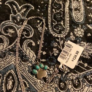 Paw print necklace